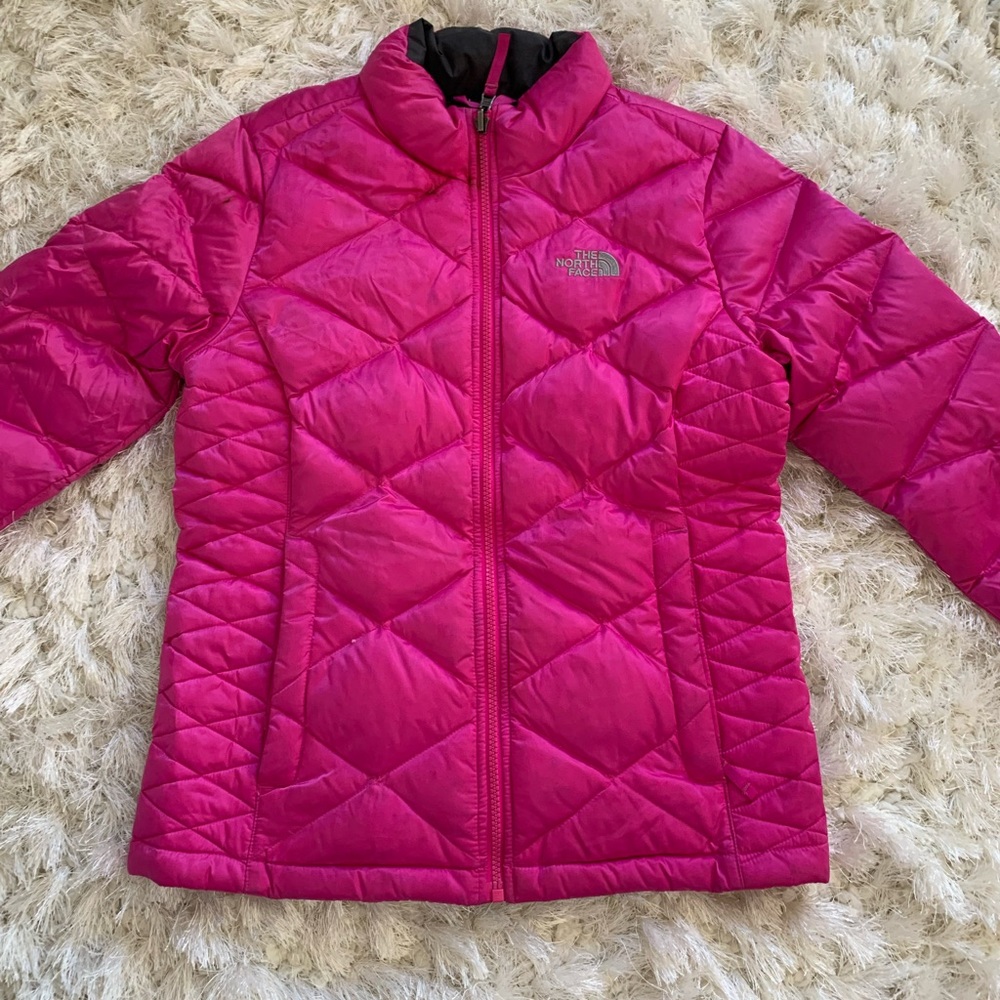 Girls Pink NorthFace Down winter jacket
